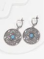 Серьги из серебра с бирюзой 2967