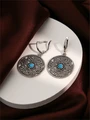 Серьги из серебра с бирюзой 2967