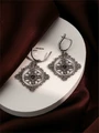 Серьги из серебра  с агатом 2974