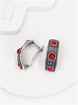 Серьги из серебра с кораллом 2980