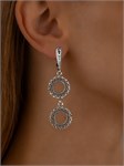 Серьги из серебра в "Этно"  стиле 3039