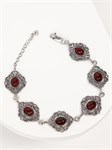 Браслет из серебра с сердоликом 2950