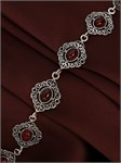 Браслет из серебра с сердоликом 2950