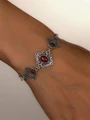 Браслет из серебра с сердоликом 2951