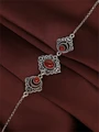 Браслет из серебра с сердоликом 2951