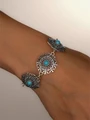 Браслет из серебра с бирюзой 2957