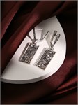 Серьги из серебра в "Этно" стиле 1021