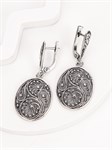 Серьги из серебра с филигранью 1050