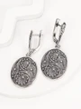 Серьги из серебра с филигранью 1050