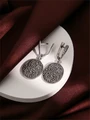 Серьги из серебра с филигранью 1050