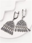 Серьги из серебра с филигранью 1060