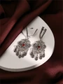 Серьги из серебра с сердоликом 2325