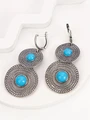 Серьги из серебра с бирюзой 2347