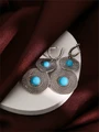 Серьги из серебра с бирюзой 2347