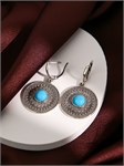 Серьги из серебра с бирюзой 2350