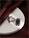 Серьги из серебра с авантюрином 2357 Серьги из серебра с авантюрином 2357