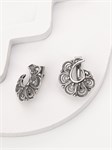 Серьги из серебра этно 2358