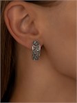Серьги из серебра с филигранью 2364