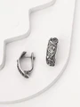 Серьги из серебра с филигранью 2364