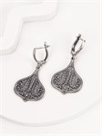 Серьги из серебра с филигранью 2389