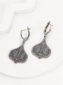 Серьги из серебра с филигранью 2389