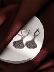 Серьги из серебра с филигранью 2389