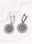 Серьги из серебра с филигранью 2392