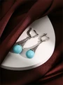 Серьги из серебра с бирюзой 2454