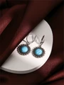 Серьги из серебра с бирюзой 2465
