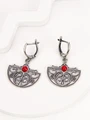 Серьги из серебра с кораллом 2460