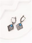 Серьги из серебра с бирюзой 2959