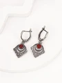 Серьги из серебра с сердоликом 2960