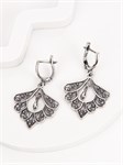 Серьги из серебра с филигранью 3098