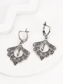 Серьги из серебра с филигранью 3098