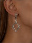 Серьги из серебра с филигранью 3105