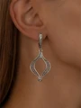 Серьги из серебра с филигранью 3105