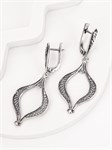 Серьги из серебра с филигранью 3105