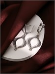 Серьги из серебра с филигранью 3105