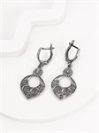 Серьги из серебра с филигранью 3109