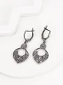 Серьги из серебра с филигранью 3109