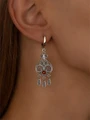 Серьги из серебра с сердоликом 3121