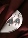 Серьги из серебра с бирюзой 3124