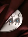 Серьги из серебра с бирюзой 3124