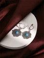 Серьги из серебра с бирюзой 3127