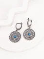Серьги из серебра с бирюзой 3129