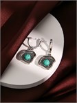 Серьги из серебра с бирюзой 3130