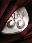 Серьги из серебра с филигранью 3148