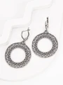 Серьги из серебра с филигранью 3160