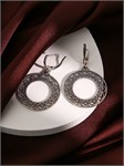 Серьги из серебра с филигранью 3160