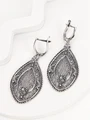 Серьги из серебра с филигранью 3163